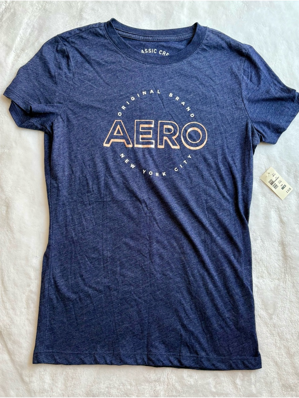 NWT Aeropostale Rose Gold Logo Graphic Tee